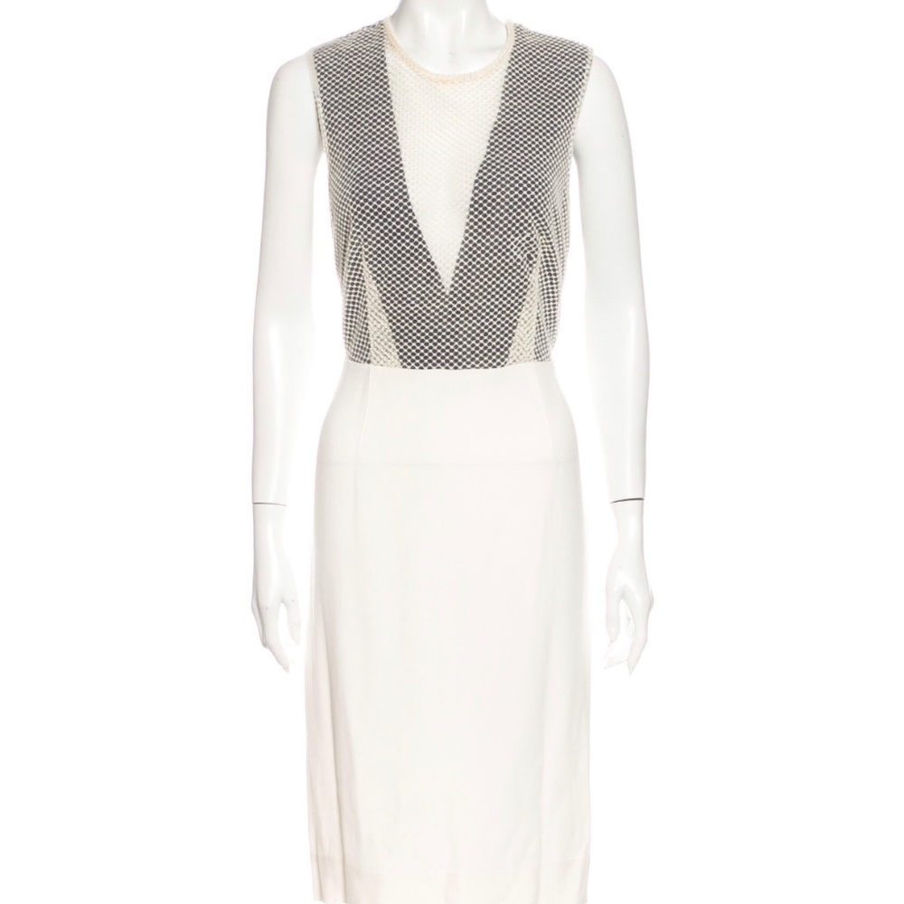 Malene Birger Black and White Midi-Dress